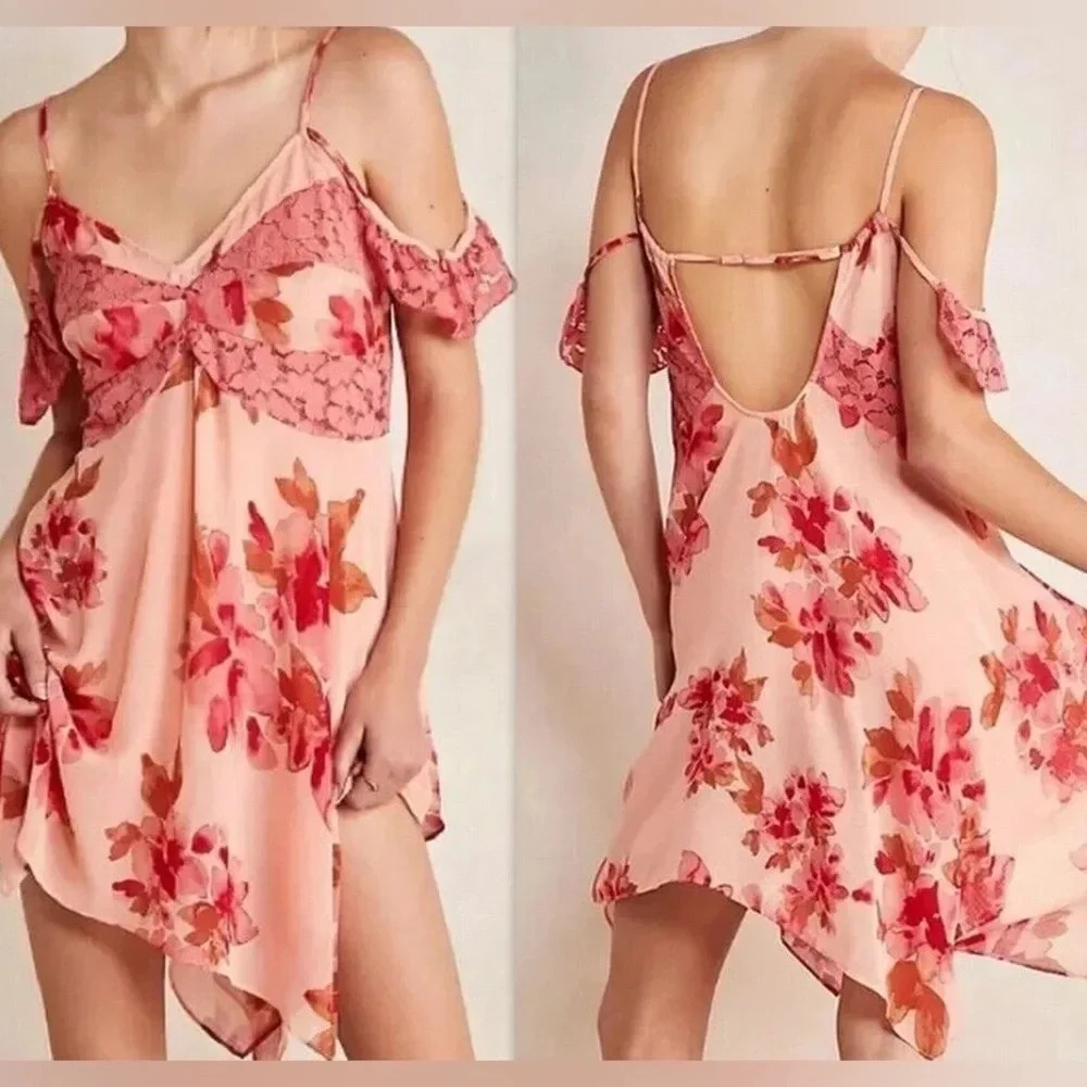 🍀 FREE PEOPLE NWOT MONDAY MORNING TRAPEZE SLIP DRESS